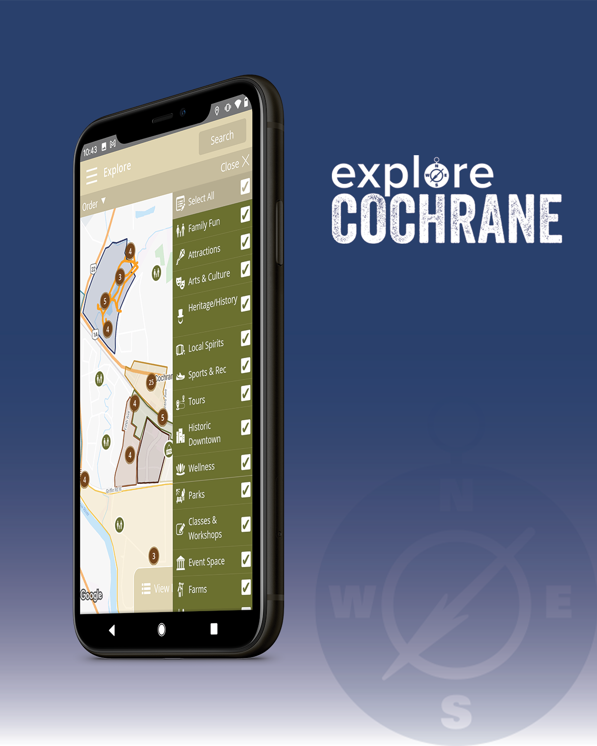 Cochrane Tourism App Poster